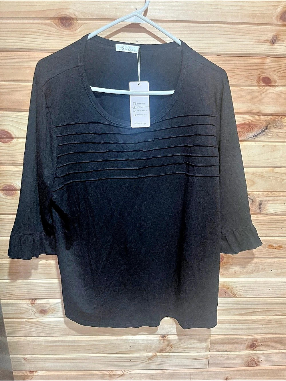 Fashion 2XL Black Blouse Size 2XL NWT